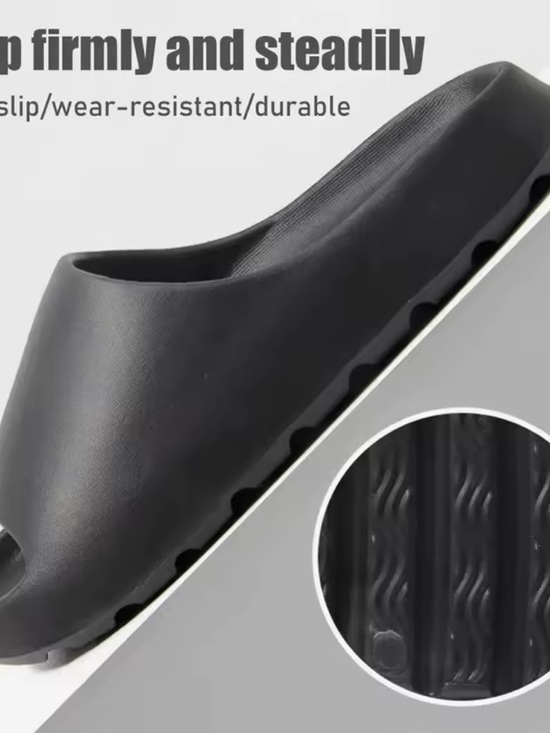 Shoes - Minimalist Black Slide Sandal